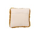 Coussin Tricote Acrylique Ocre - L 40 X L 40 X H 4 Cm