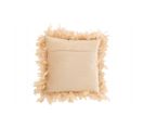 Coussin Plumes Polyester Rose/beige - L 45 X L 45 X H 13 Cm