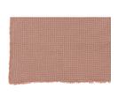 Plaid Gaufre Coton Rose Clair - L 179 X L 50 X H 1 Cm