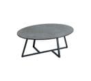 Table Basse Ovale Acier/céramique Anthracite Mat - Janie