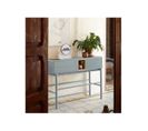 Console 2 Tiroirs Laque Gris/bois - Teulat Corvo