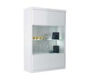 Vitrine 2 Portes Blanc Laqué/ LEDs - Esprit