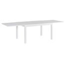 Table De Repas Extensible En Aluminium Blanc 135-270 Cm - Nihoa