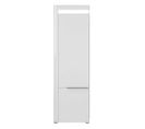 Armoire 2 Portes Blanc Brillant à LED - Kiele - L 60 X L 39 X H 195.5 Cm