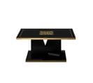 Table Basse Noir Brillant/or - Nahesa - L 110 X L 60 X H 44 Cm