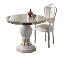 Table De Repas Ronde 110 Cm Avec Allonge - Adele - Table De Repas : L 110/150 X L 110 X H 75 Cm