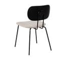 Quatuor De Chaises Tissu Beige/bois Noir - Moderna