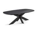 Table De Repas Ovale 230 Cm Bois Noir - Unys