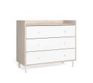 Commode 3 Portes Sable/blanc - Malte