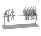 Sculpture Personnages Gris Pierre 40x10,5x23cm