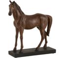 Statuette Cheval Marron Résine 27x8x28cm