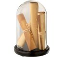 Dome Beige Verre 17x17x25cm