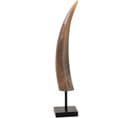 Sculpture Corne Marron Corne 20x13x53cm