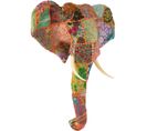 Sculpture Éléphant Multicolore Papier 56x25x71,5cm