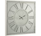 Horloge Murale Argent Fer 100x6x100 cm