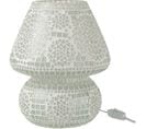 Lampe De Chevet Blanc Verre 24x24x30 cm