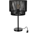 Lampe Noir Fer 29,5x29,5x52,5cm