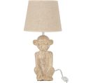 Lampe Beige Ciment 22x22x46cm