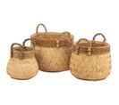 Paniers (x3) Bois Clair Bambou 71x50x44cm