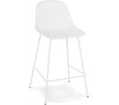 Tabouret Bar Extérieur Polymère Blanc 47x48,5x96cm