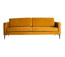 Sofa Tissu Orange 212x88x82cm