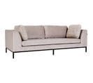 Sofa Métal Beige 230x98x67cm