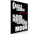 Tableau Moon Landing (1 Partie) 40 X 60 Cm Noir