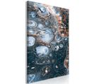 Tableau Ocean Of Stain Vertical 80 X 120 Cm Bleu