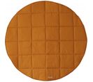 Tapis De Sol Molletonné Bébé Rond Orange 120x120x3cm