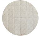 Tapis De Sol Molletonné Bébé Rond Beige 120x120x3cm