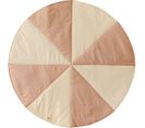 Tapis De Sol Molletonné Bébé Rond Rose 120x120x3cm