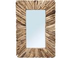 Miroir Rustique Bordure En Bois Bazar Bizar