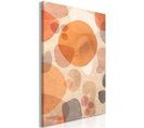 Tableau Amber Kaleidoscope Vertical 40 X 60 Cm Orange