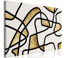 Tableau Golden Spiral Wide 60 X 40 Cm Beige