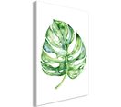 Tableau Watercolor Monstera Vertical 60 X 90 Cm Vert