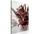 Tableau Floral Form Vertical 40 X 60 Cm Marron