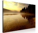 Tableau Autumn Evening Wide 120 X 80 Cm Beige