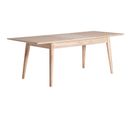 Table Extensible Scandinave En Mindi Blanc/marron