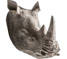 Sculpture Rhinocéros Gris Nordique Resine