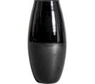 Vase Donet Noir Brillant Style Art Déco En Cristal