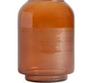 Vase Covasna Style Contemporain Ambre En Verre