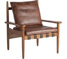 Fauteuil Shore En Cuir Vintage Marron Et Confortable