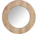 Miroir Élégant En Bois Naturel - Touche Déco Chic