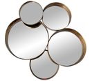 Miroir Élégance Dorée Cinq Cercles Design Unique