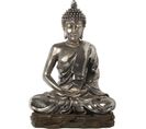 Statue Bouddha Argenté Élégant Pour Déco Zen