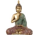 Statue Bouddha Doré Résine, Élément Zen Pour Intérieur