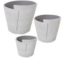 Cache-pot Design Blanc Gris Élégant Pour Intérieur Chic