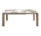 Table Extensible Design Marbre Et Noyer Angel Cerda