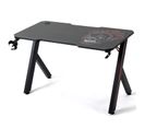 Bureau Informatique Gamer Ams-desk120r-skred - 1m20 - Design "tête De Mort" Rouge Etblanc