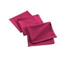 3 Serviettes De Table Coton Recycle Grand Mistral Fuchsia